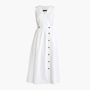 J. Crew Dresses - J Crew A-line sleeveless cotton shirtdress orange J. Crew Dresses - J Crew A-line sleeveless cotton shirtdress orange